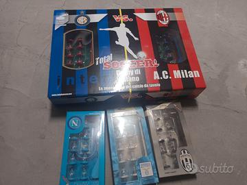 subuteo con squadre Milan Inter Lazio Juve