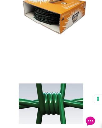 Filo spinato Zincato e Plastificato Verde