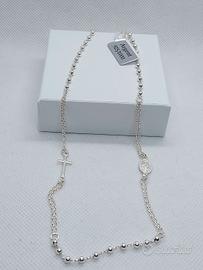 rosario girocollo in argento 925