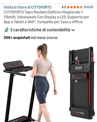 tapis roulant city sport