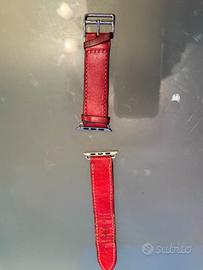 Cinturino Apple Watch pelle rosso 42/44 mm Ultra
