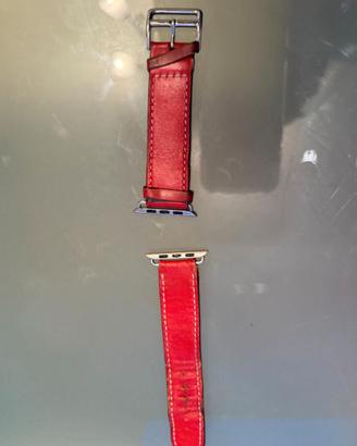 Cinturino Apple Watch pelle rosso 42/44 mm Ultra