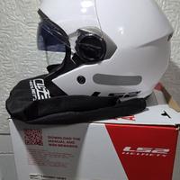CASCO JET taglia L - LS2 OF569 TRACK Bianco