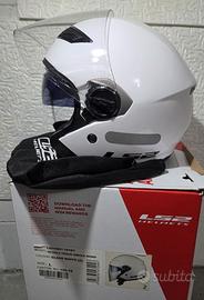 CASCO JET taglia L - LS2 OF569 TRACK Bianco