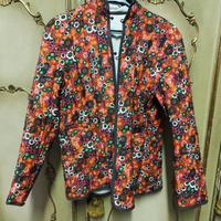 Giacca cinese in seta cotta, anni '80, double face