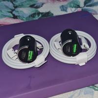 Lotto Stock 2x Kit Caricabatteria Auto + 2 Cavi