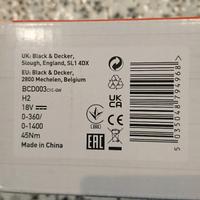 Trapano/avvitatore BLACK+DECKER codice BCD003C1-QW