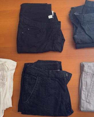 Lotto 5 Pantaloni Uomo Casual e Chino