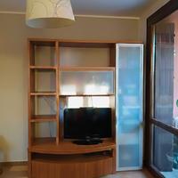 Mobile soggiorno in legno e vetro Semeraro