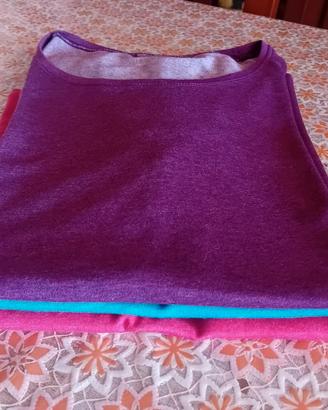 3 maglie a mezza manica, colori diversi nuovissi
