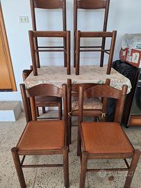 Tavolo più 6 sedie da cucina.