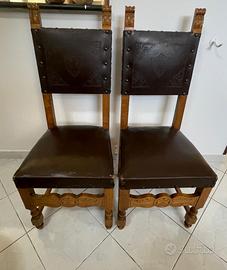 Set sedie studio poltrona + 2 sedie antiche