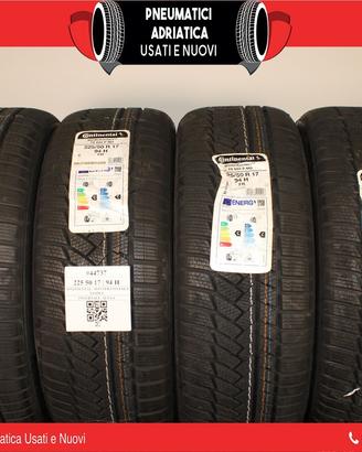 4 Gomme NUOVE 225 50 R 17 Continental SPED GRATIS