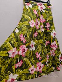 🌺 Gonna ampia fantasia floreale Tg. S 🌿
