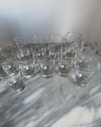 Set di bicchieri da whisky in vetro trasparente 

