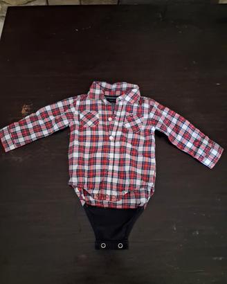 Body-camicia neonato Tommy Hilfiger 