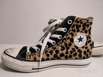 Alla Star donna leopardate con borchie