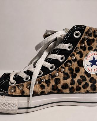Alla Star donna leopardate con borchie