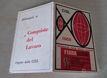 Tessera Cisl 1968