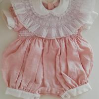 Pgliaccetto neonata a quadretti rosa Brand Luana