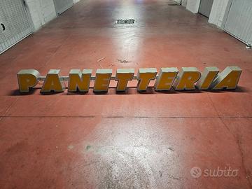 insegna luminosa "panetteria"