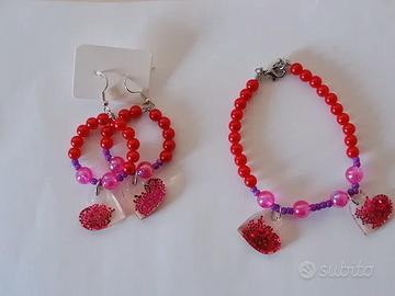 Set Parure: Bracciale Elasticizzato + Orecchini