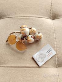 uva 6 acini in vetro di murano 