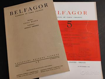 rivista Belfagor - rassegna di varia umanità