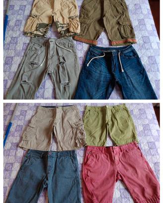 Lotto 8 pantaloncini corti uomo