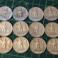 lotto 12 monete 5 lire argento aquilotto