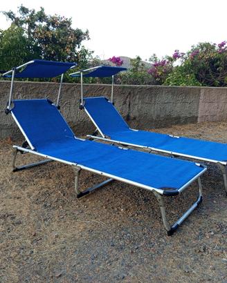 Lettini da spiaggia/giardino pieghevoli