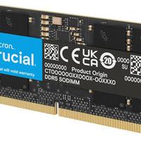 Crucial DDR5 RAM 48GB Kit (2x24GB) 5600MHz SODIMM