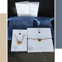 Parure Fossil composta da collana e bracciale 