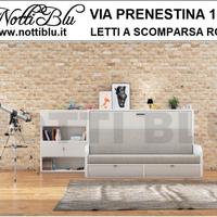 Letto a Scomparsa 1 piazza con divano contenitore