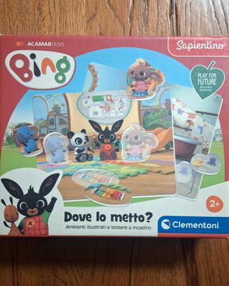 Bing Dove lo metto? Gioco Sapientino Clementoni