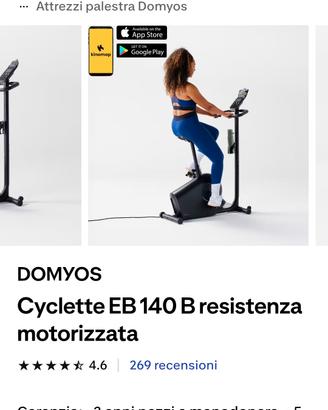 Cyclette Domyos 140 motorizza + coprisella