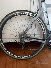 ruote carbon 50 mm bici corsa rim brake