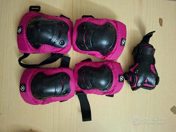 Lotto di 3 protezioni pattini skate roller
