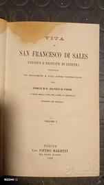 libro "Vita di San Francesco di Sales" 1885