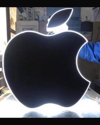 Insegna luminosa logo apple