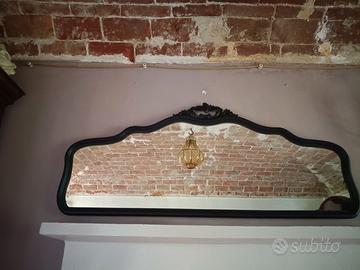 Specchio chippendale con cornice nera