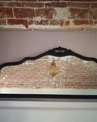 Specchio chippendale con cornice nera