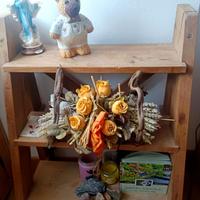 Scaletta in legno massiccio