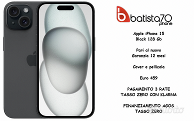 Apple iPhone 15 Black 128 Gb