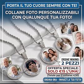 Collana personalizzabile con ogn tipo di foto