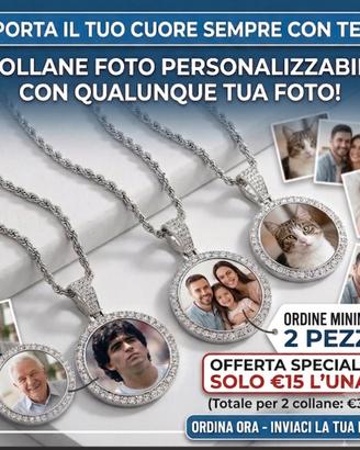 Collana personalizzabile con ogn tipo di foto