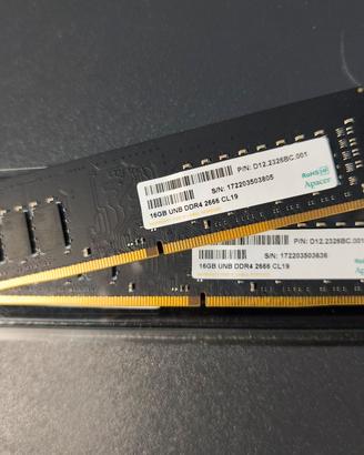 RAM da 32GB composto da 2 moduli da 16GB DDR4 