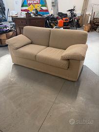 Divano sfoderabile in lino 185 cm