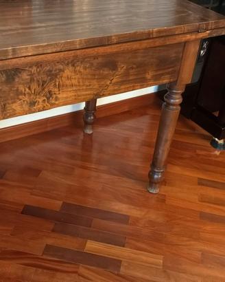 Tavolo legno a libro allungabile restaurato
