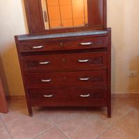 comò e 1 comodino antico 